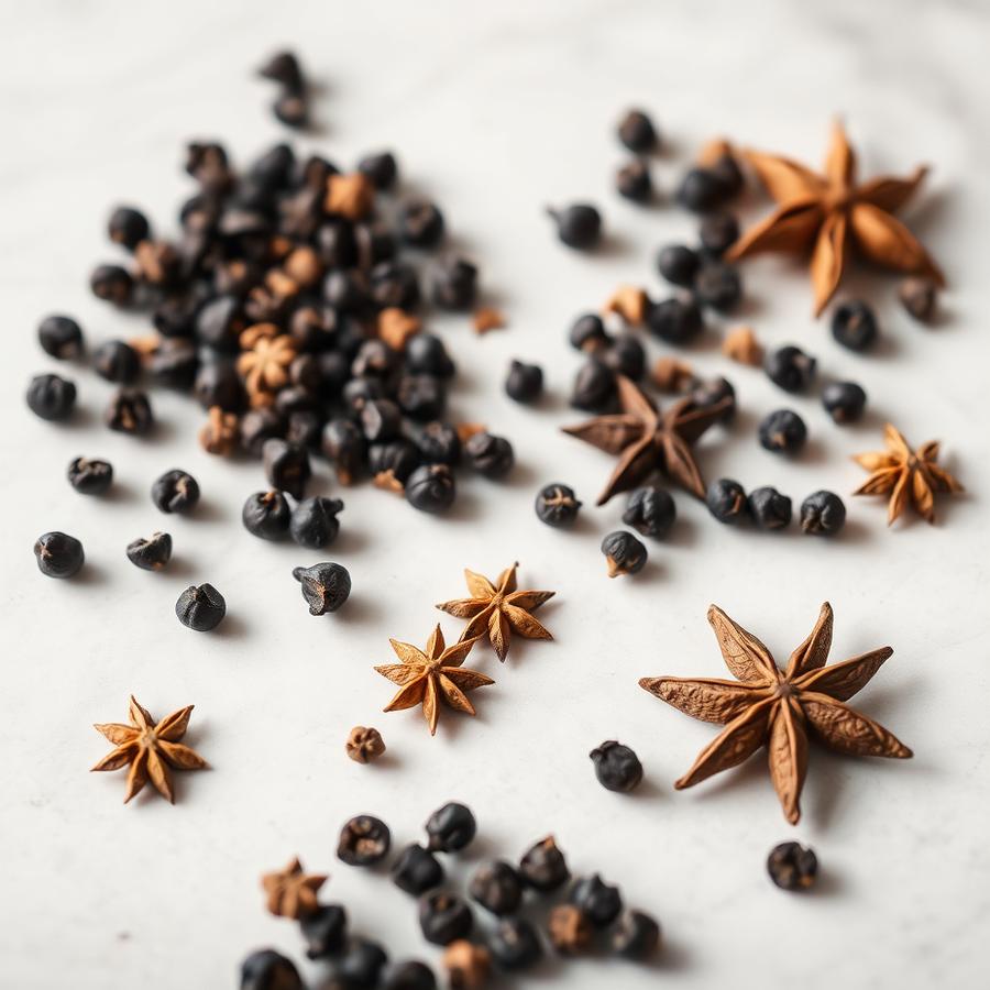 Peppercorns & star anise